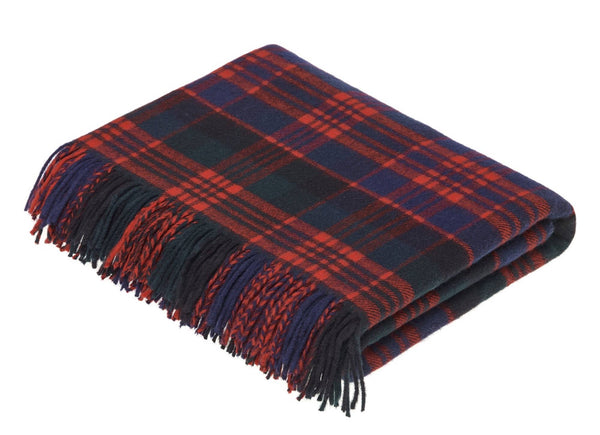 Tartan Plaid - Merino Lambswool Throw Blankets - Made in UK: Antique Royal Stewart