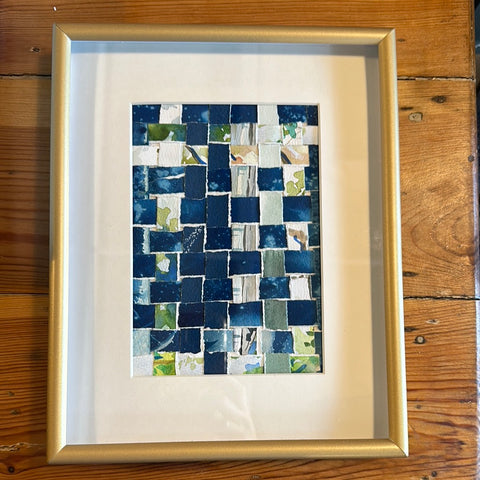 Blue and Green FULL Weaving, by Angela Hughes Zokan