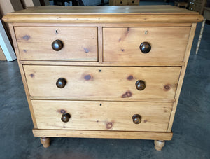 Pine Chest with Contrasting Pulls