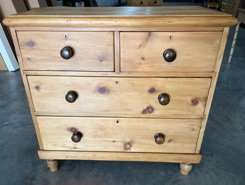 Pine Chest with Contrasting Pulls