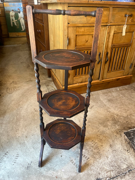 Barley Twist Folding Cake Stand