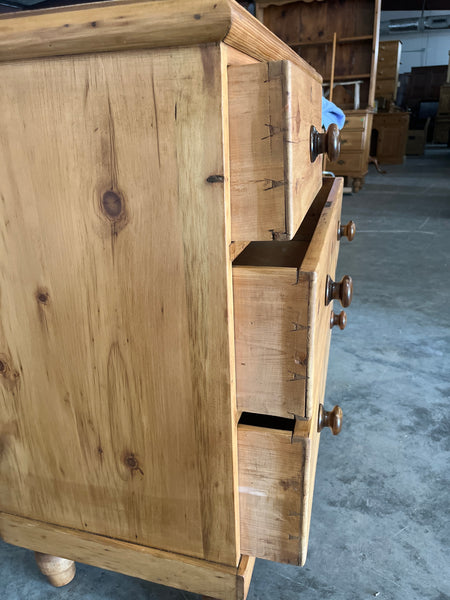 Pine Chest with Contrasting Pulls