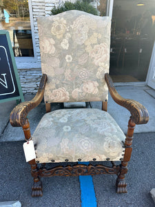 Carved French Hall Chair