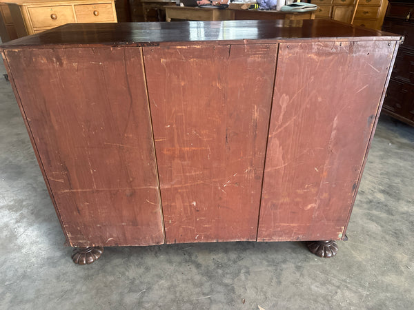 Georgian Mahogany Chest with Unique Feet