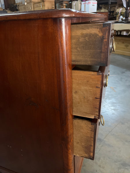 Victorian Mahogany Campaign Style Chest of Drawers