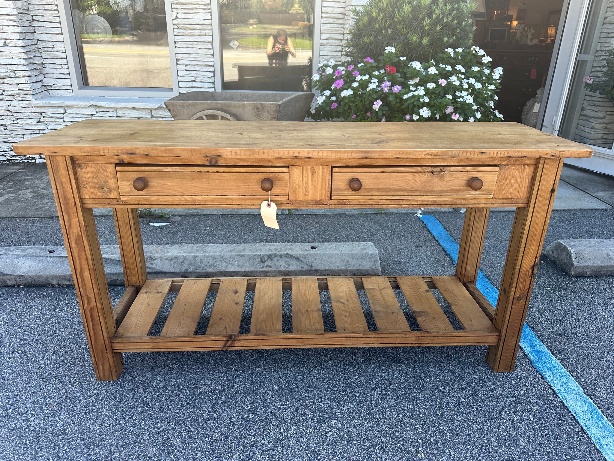 Pine Server with Pot Board
