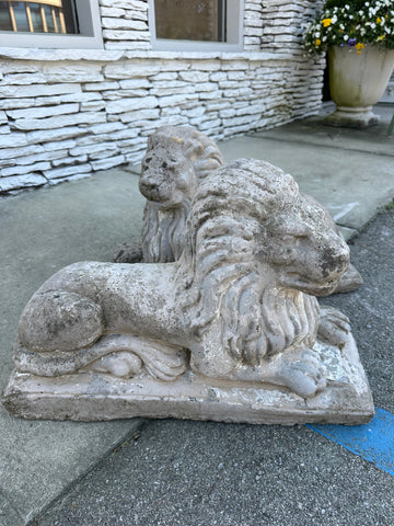 Pair of Cotswold Stone Lions