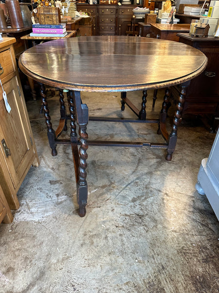 Large Barley Twist Gateleg Table