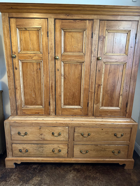 English Pine Housekeeper's Cupboard