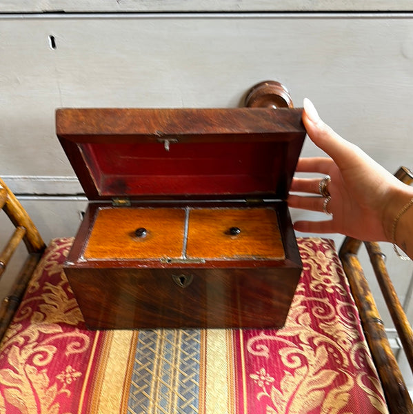 Mahogany Tea Caddy, England