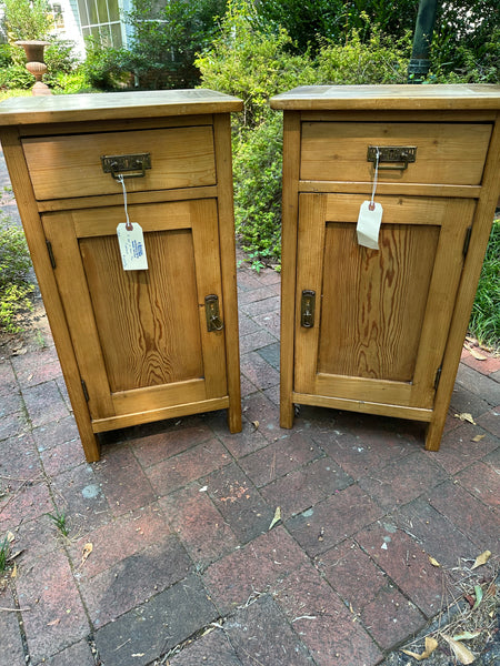 Pair of Pine Pot Cupboards