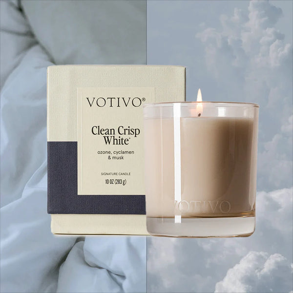 Clean Crisp White 10 oz. Signature Candle