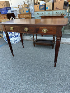 Georgian Mahogany 3-Drawer Writing Table