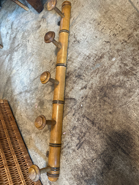 French Faux Bamboo Coat Rack