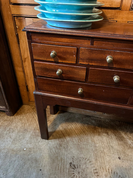 Mahogany Bank of Drawers on Recent Stand