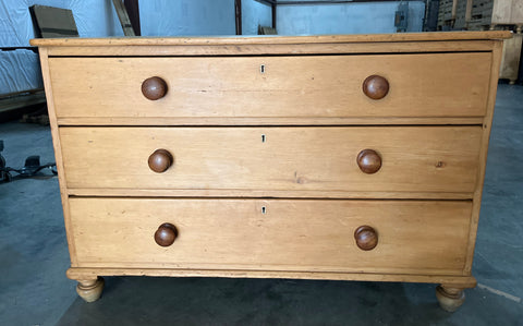 Three Drawer Pine Chest