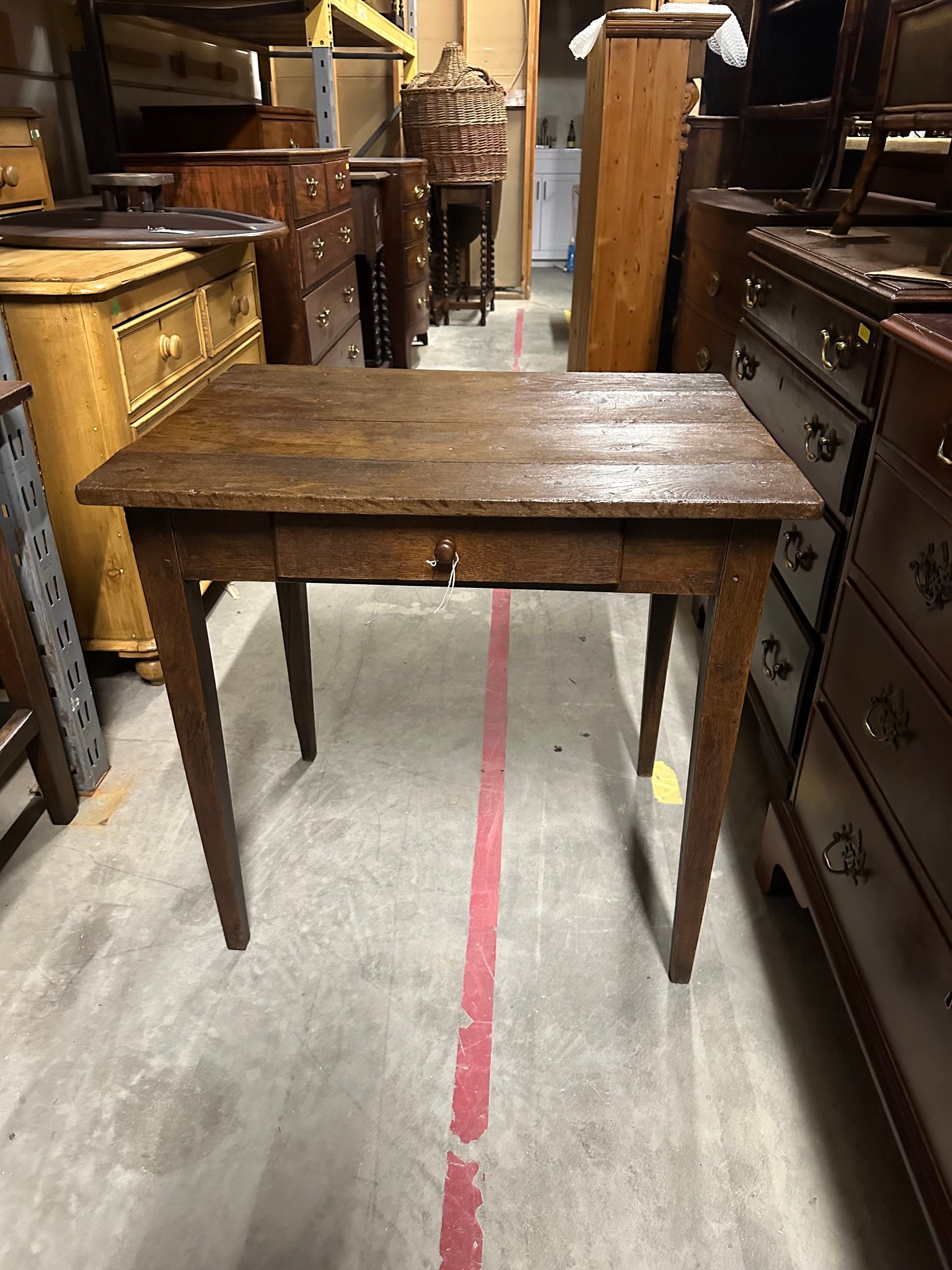French Oak Side Table