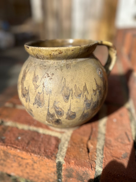 Creamy Yellow Pyrenees Jug with Marble Glaze