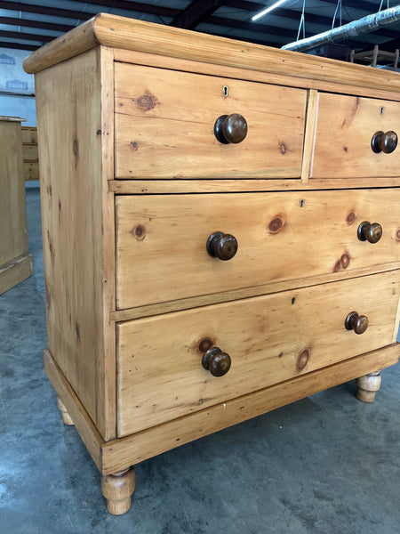 Pine Chest with Contrasting Pulls