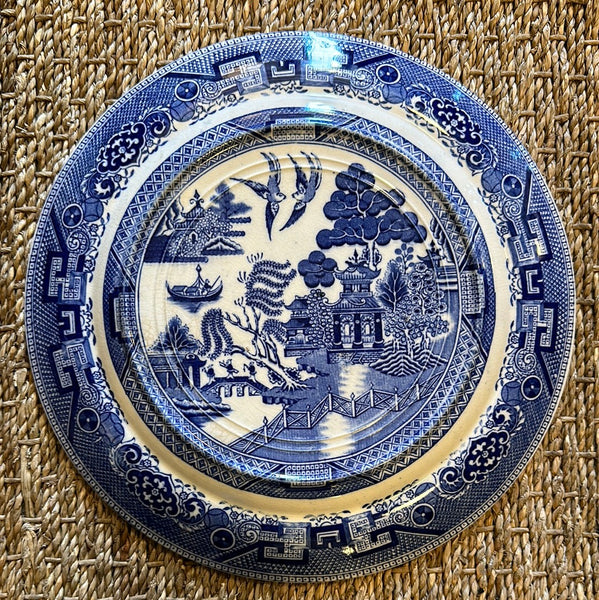 Unique Blue Willow "Double Sided" Plate