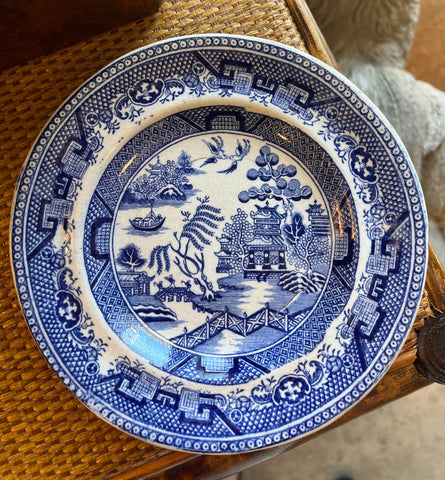 Very Small Blue Willow Plate