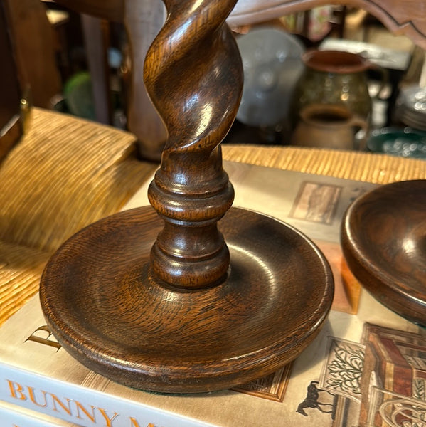 Pair of Barley Twist Candlesticks