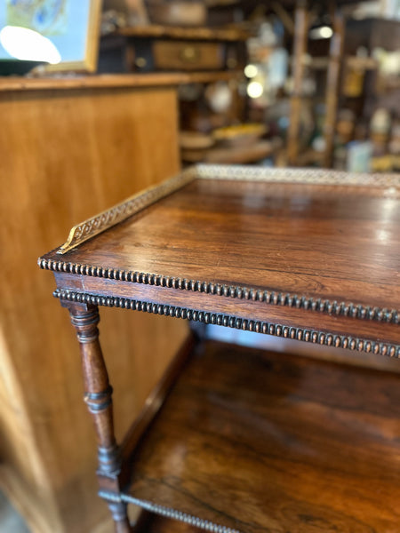 Whatnot with Brass Rail