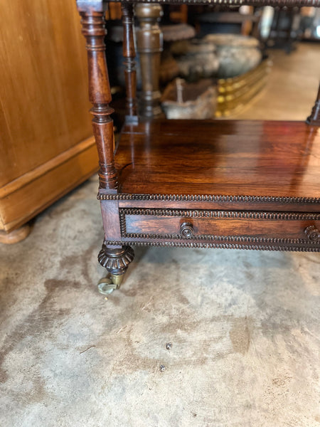 Whatnot with Brass Rail