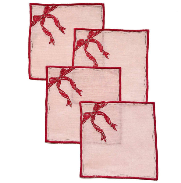 Gift Box Cocktail Napkins, set of 4