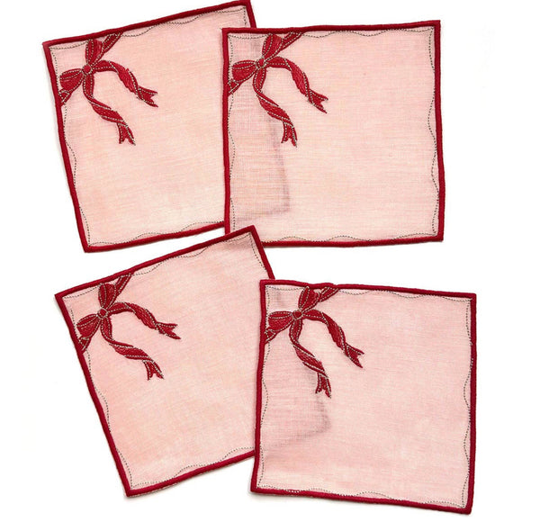 Gift Box Cocktail Napkins, set of 4