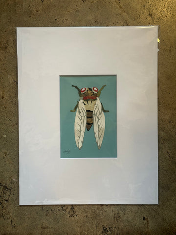 Cicada Collage, Blue