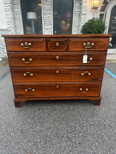 Rosewood Chest of Drawers with Outstanding Inlay Details