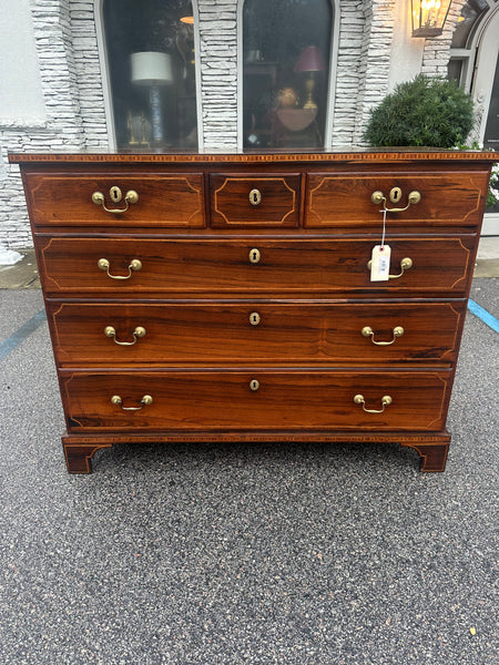 Rosewood Chest of Drawers with Outstanding Inlay Details