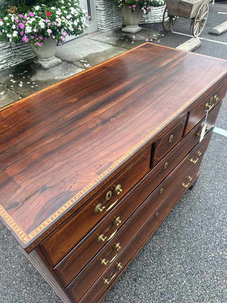 Rosewood Chest of Drawers with Outstanding Inlay Details