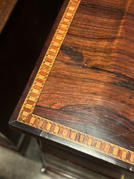 Rosewood Chest of Drawers with Outstanding Inlay Details