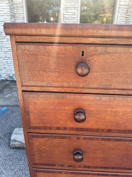 Georgian Oak Chest with Crossbanding
