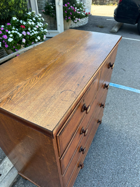 Georgian Oak Chest with Crossbanding