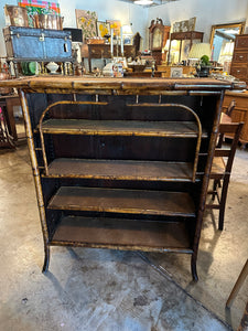 English Bamboo Bookcase