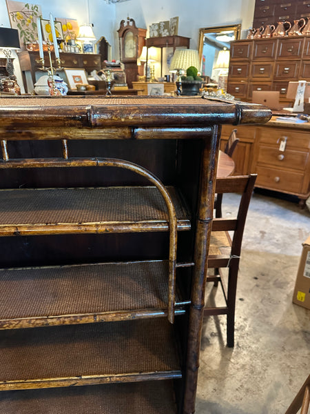 English Bamboo Bookcase
