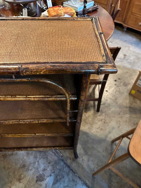 English Bamboo Bookcase