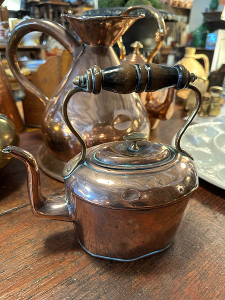 Small Oblong Copper Tea Kettle