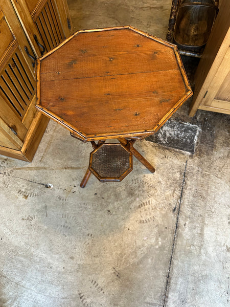 Octagonal Bamboo Table with Pine Top