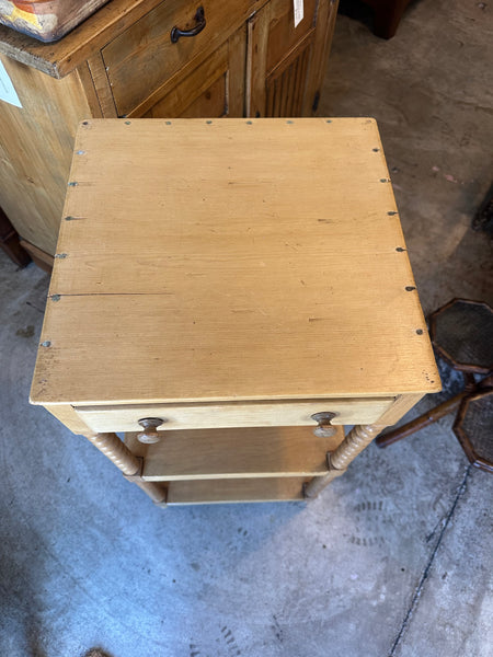 Small Pine Bobbin Whatnot