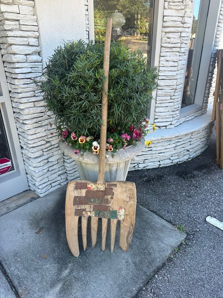 Giant Primitive Wooden Hayfork