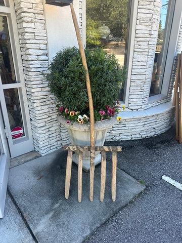 Giant Primitive Wooden Hayfork