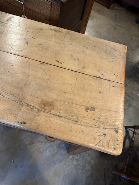 Large Georgian Pine 3-Drawer Dresser Base