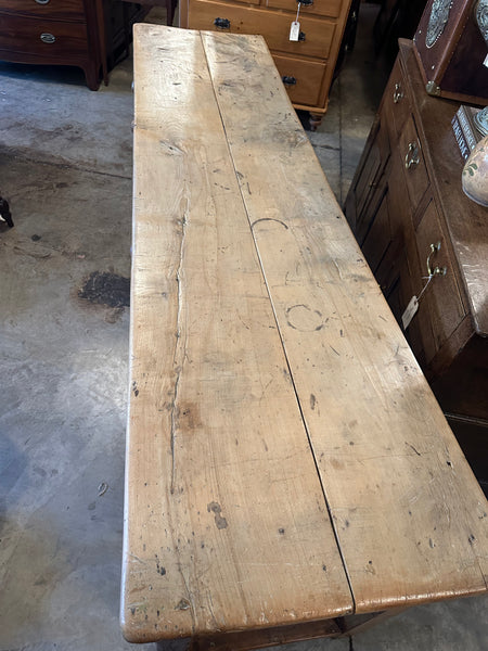 Large Georgian Pine 3-Drawer Dresser Base