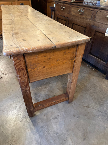 Large Georgian Pine 3-Drawer Dresser Base