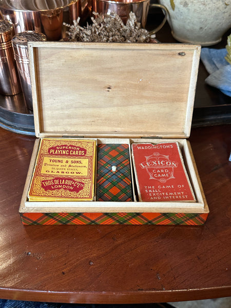 Tartan Plaid Card Box