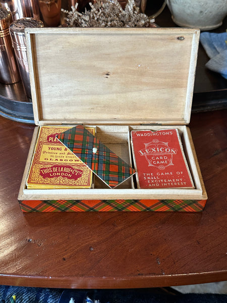 Tartan Plaid Card Box